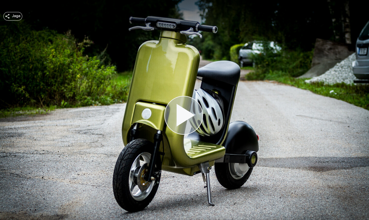 E-roll scooter video on Estonian TV
