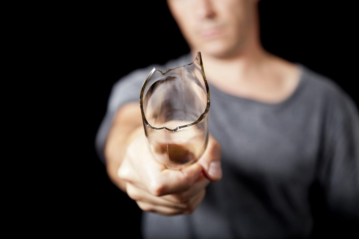 Glassing Bottle Attack